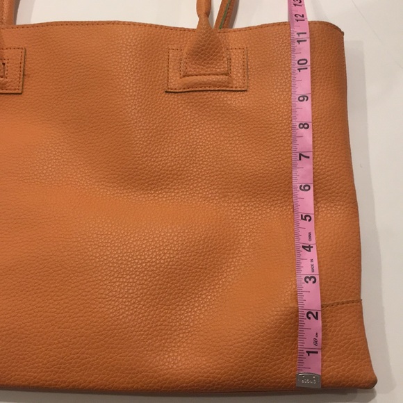 ✅ SOLD Orange Pebbled Tote/Bag/Purse/Career Briefcase - Picture 6 of 7